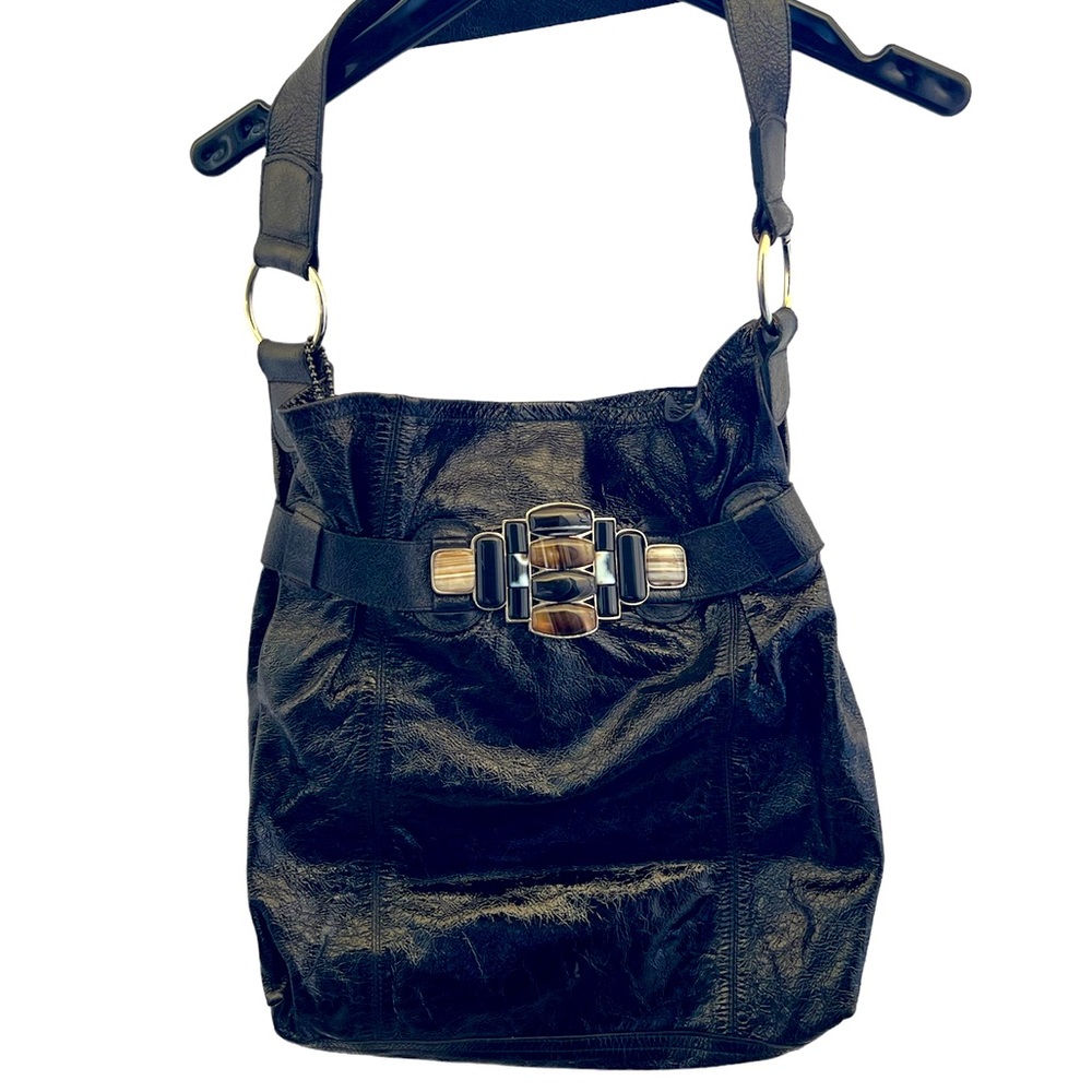 Leatherock USA leather hobo bag with stones